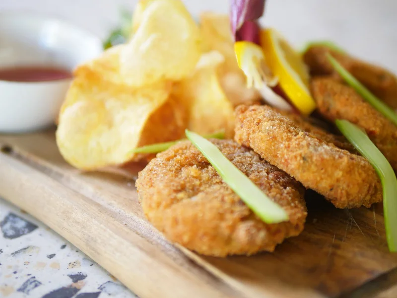 Air Fried Golden Fish Patties
