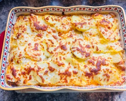 Air Fryer Individual Potato & Leek Gratins