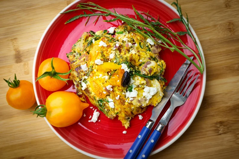 Air Fryer Mini Spinach & Feta Frittatas
