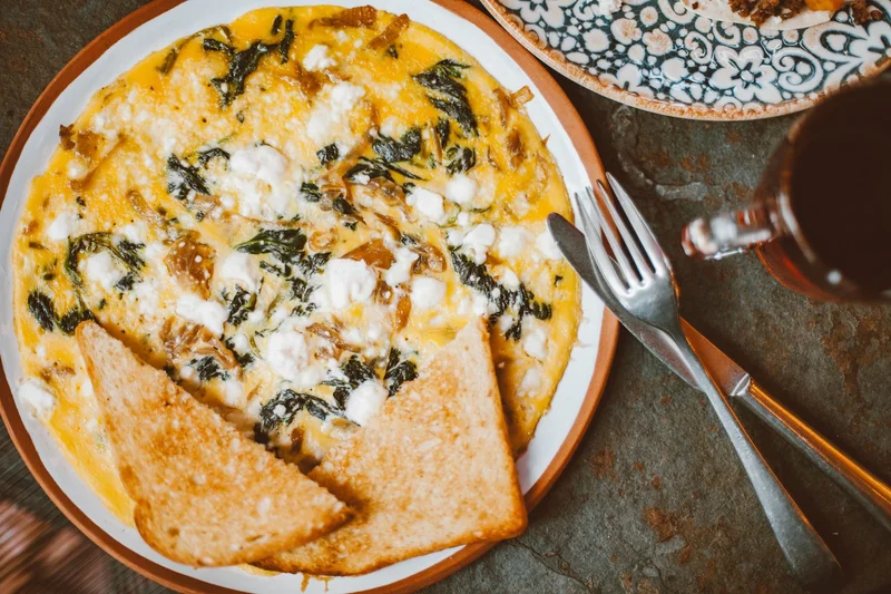 Air Fryer Mini Spinach & Feta Frittatas