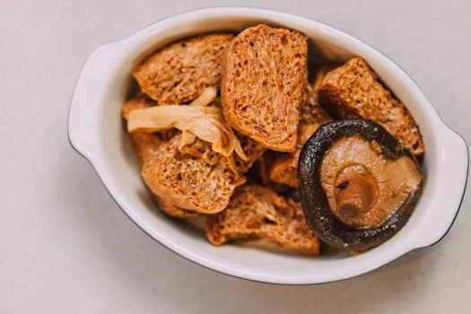 Air Fryer Savory Tofu & Mushroom Bites