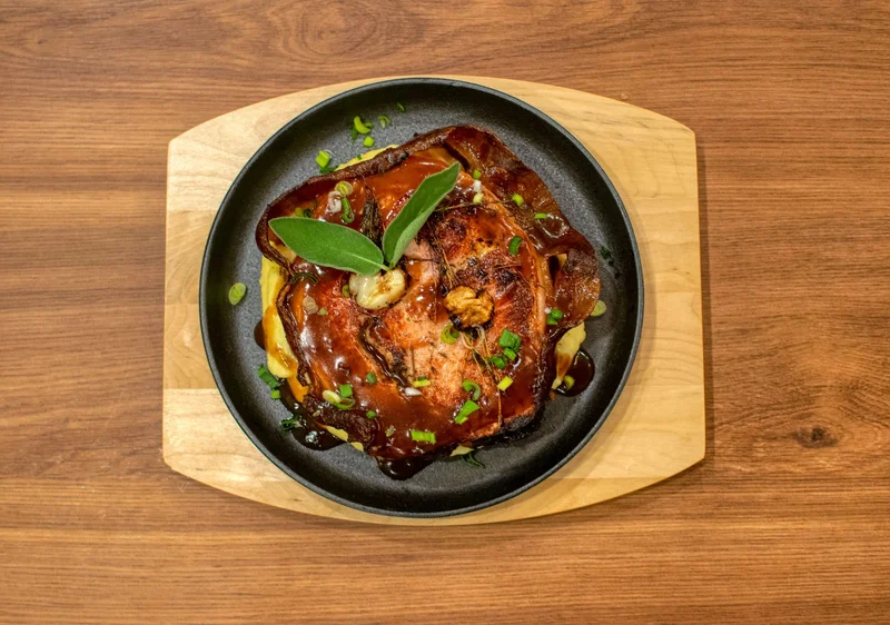 Air Fryer Apple Glazed Pork Steaks