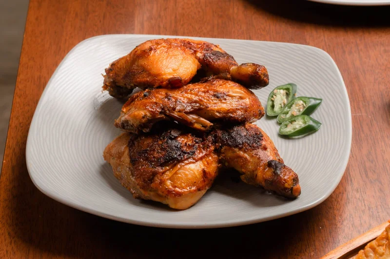 BBQ Air Fryer Chicken Quarters