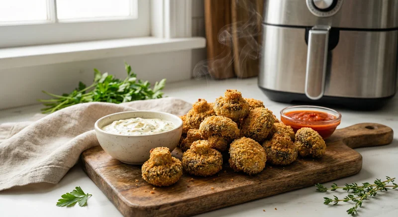 Breaded mushrooms
