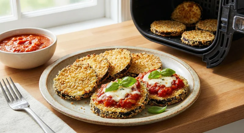Eggplant slices