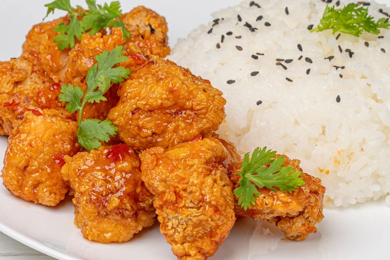 General Tso's Air Fryer Chicken