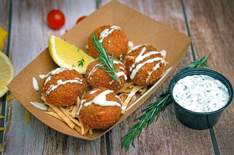 Golden Air Fryer Crab Cakes