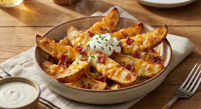 Loaded potato wedges