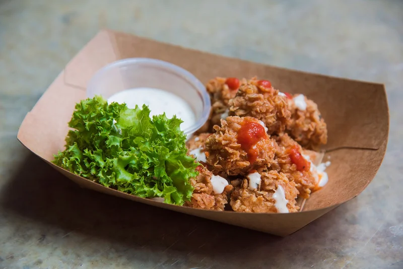 Spicy Air Fryer Popcorn Chicken